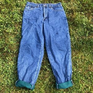 LL Bean Flannel Lined Jeans
